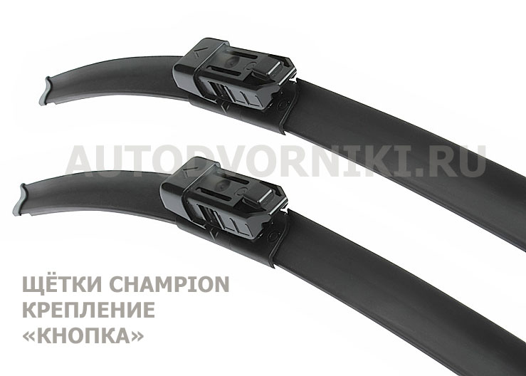 Комплект из 2-х бескаркасных дворников CHAMPION для Jaguar XF (с 2016 -)