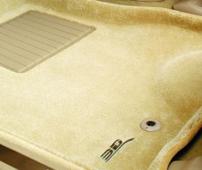 Коврики салона текстильные Hyundai Sonata YF 2011-> LINER 3D Lux с бортиком бежевые