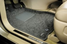 Коврики салона ворсовые Lexus LX570 2012-> LINER 3D VIP с бортиком серые