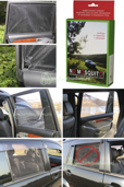 Универсальная съемная защитная сетка на окно автомобиля от насекомых и тополиного пуха "No Mosquito"