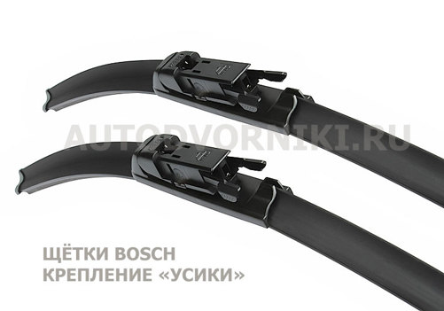 Комплект бескаркаcных дворников на автомобиль MERCEDES VITO (11.04 - 2014) пр-во BOSCH арт. A100S Комплект бескаркаcных дворников на автомобиль MERCEDES VITO (11.04 - 2014) пр-во BOSCH арт. A100S