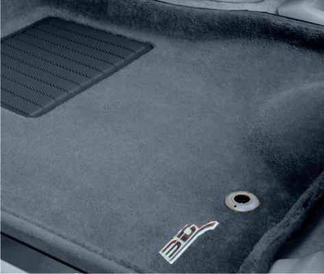 Коврики салона ворсовые BMW 1** F20 2011-> LINER 3D VIP с бортиком черные