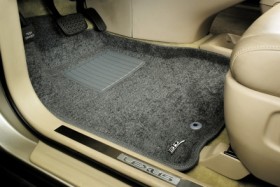 Коврики салона текстильные Honda Civic (2006-) LINER 3D Lux с бортиком серые